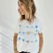 t-shirt love Coeur bleu be you