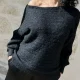 Pull noir doux